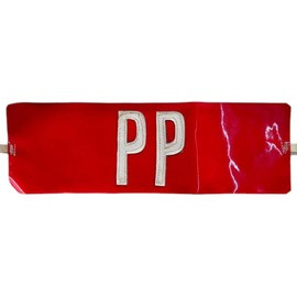 ARMBAND PP - POPULATION PROTECTION - RSR PERIOD - VINTAGE - MILITARY SURPLUS ROMANIAN ARMY - IN GOOD CONDITION