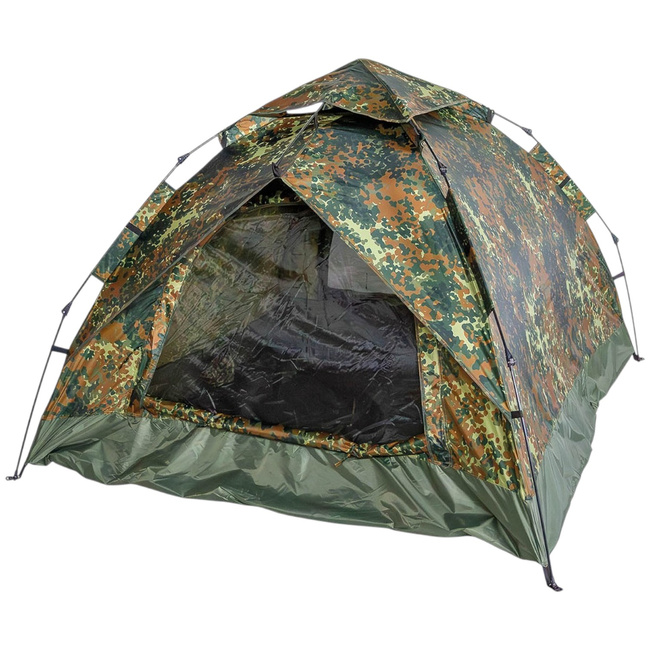 Tent - Quick Up Monodom - 3 Persons - Flecktarn Camouflage - MFH