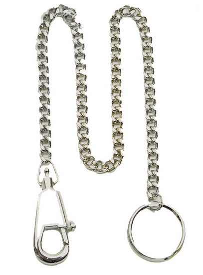 Nickel-plated Knife Chain With Carabiner