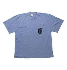 CZECH T-SHIRT - WITH PRINT - BLUE GREY - USED