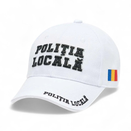 CAP - LOCAL POLICE - PREMIUM QUALITY - 3D EMBROIDERY - WHITE - ONE SIZE