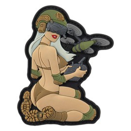 PVC TACTICAL GIRL 6 PATCH - WHITE/COYOTE/OLIVE V2 - M-TAC
