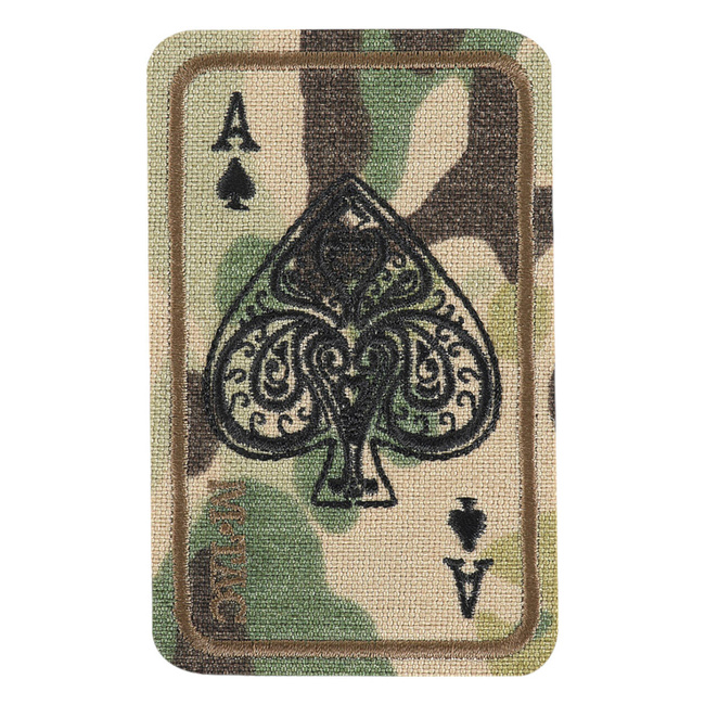 ACE OF SPADES PATCH (EMBROIDERED) - CORDURA - MULTICAM - M-TAC