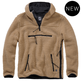 TEDDYFLEECE WORKER PULLOVER - CAMEL - BRANDIT
