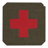 PATCH MEDIC CROSS LASER CUT - RANGER GREEN/RED - M-TAC