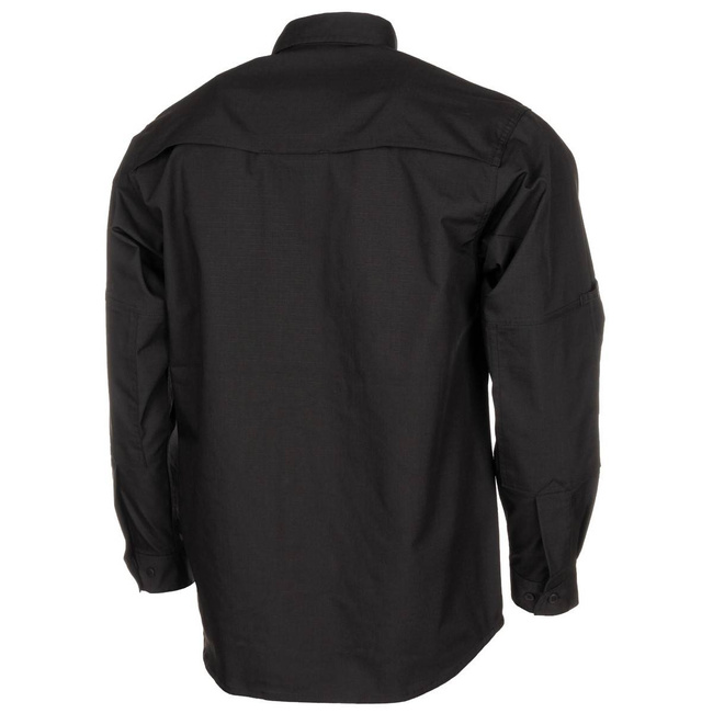 SHIRT "ATTACK" - LONG-SLEEVED - RIP-STOP - BLACK