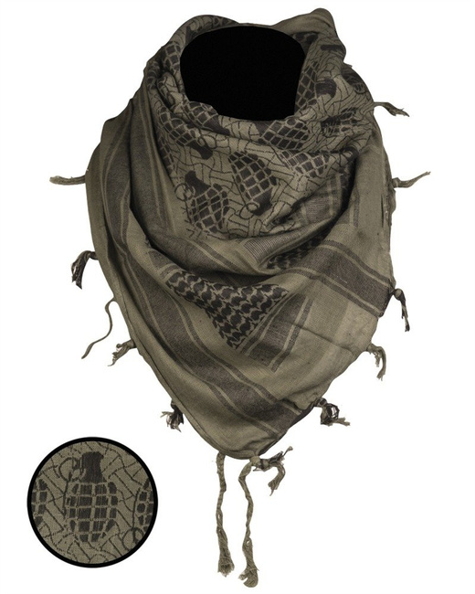 Shemagh scarf - od/black PINEAPPLE