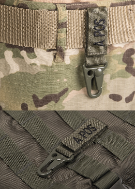 TACT. KEYHOLDER - BLOOD 0 pos - 5 PC./PACK - COYOTE