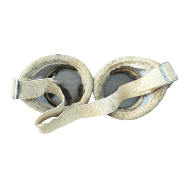 Aluminum Welding Goggles - 1970s - RSR Industry - Romanian Army Military Surplus - Metallic - In Good Condition