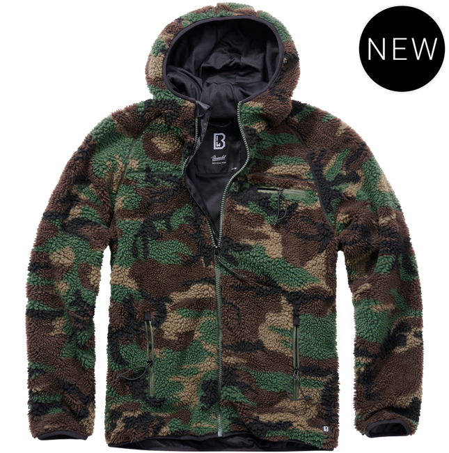 TEDDYFLEECE WORKER JACKET - WOODLAND - BRANDIT