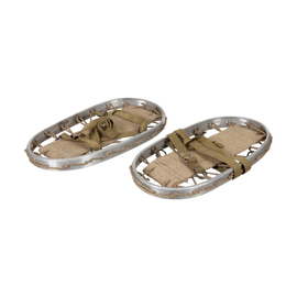 Snow shoes with straps and aluminum frame - Military surplus from the Italian army - Used