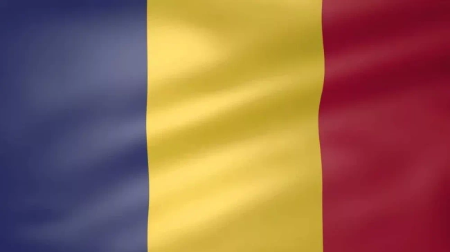 Polyester Flag - Romania - 45 x 30 cm