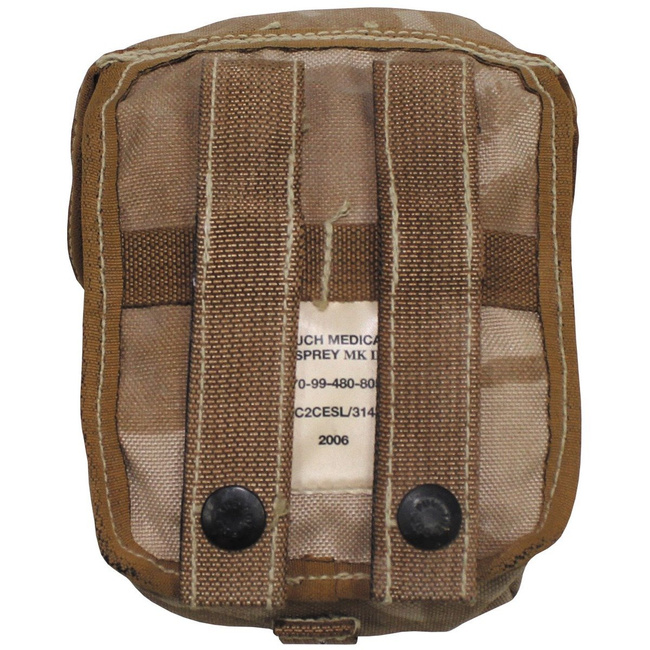 MOLLE MEDICAL POUCH OSPREY MKII - MILITARY SURPLUS FROM THE BRITISH ARMY - DPM DESERT - USED