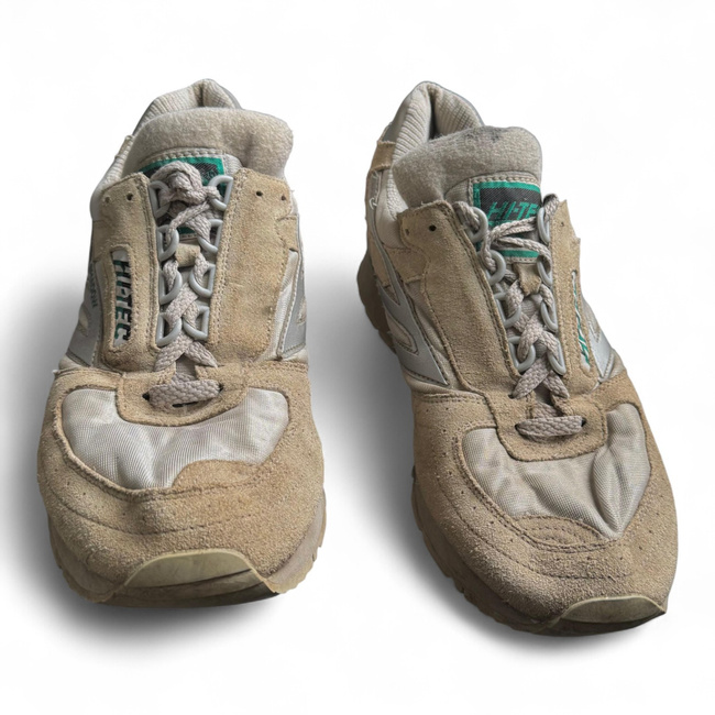 SPORTS SHOES - HI TEC - SILVER SHADOW - BRITISH ARMY MILITARY SURPLUS - WHITE - USED