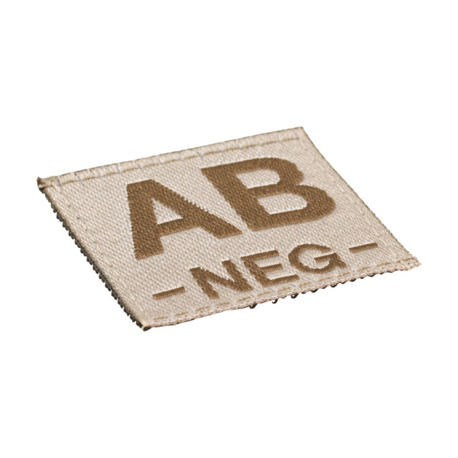 BLOOD GROUP PATCH - AB NEG - DESERT - CLAWGEAR