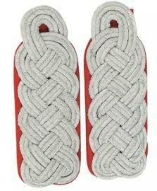 German WWII Red Epaulets Officer Major