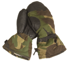 Dutch Camo Lined Mittens Used