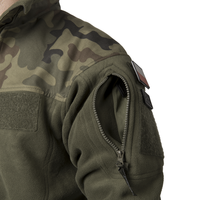 FLEECE JACKET - POLISH INFANTRY - Helikon-Tex® - BLACK/PL WOODLAND