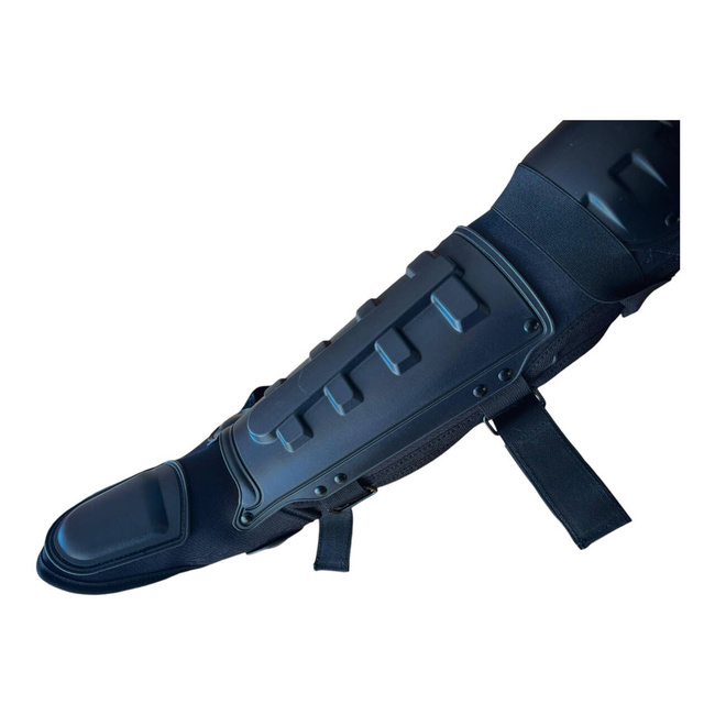 PAIR OF SHIN AND KNEE PROTECTORS - ANTI PROTEST - BLACK - LECTER TACTICAL