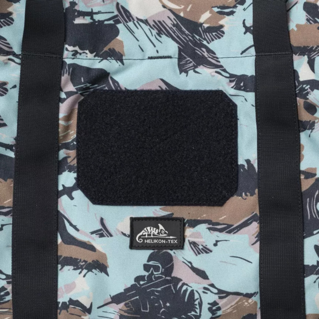 FIELD TOTE BAG - 55L - CORDURA 500D - DETACHABLE SHOULDER STRAP - INTERIOR ORGANIZER - HISTORICAL PRINT - DARK OPS - HELIKON-TEX