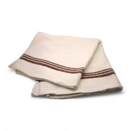 Cotton Towel - Hungarian Army Military Surplus - White - Used