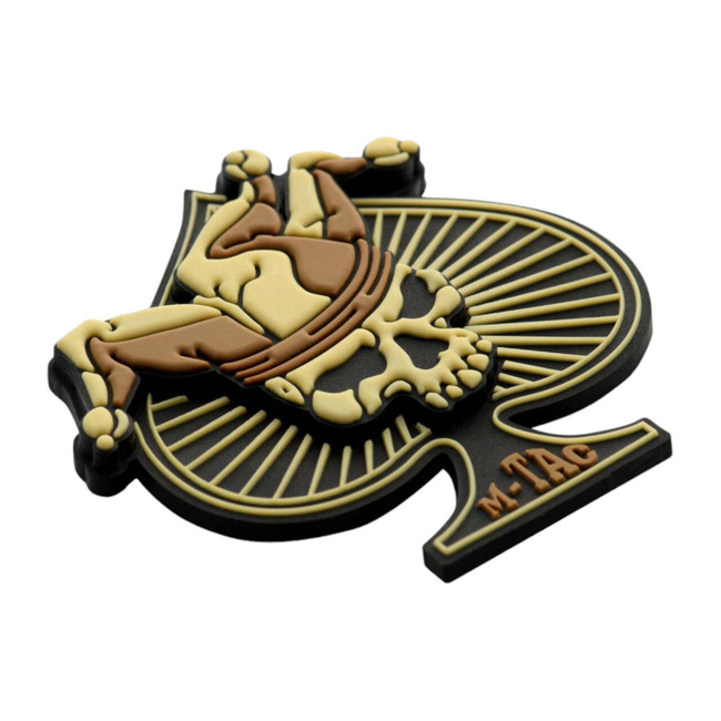 ACE OF SPADES PATCH 3D PVC - COYOTE/BLACK - M-TAC
