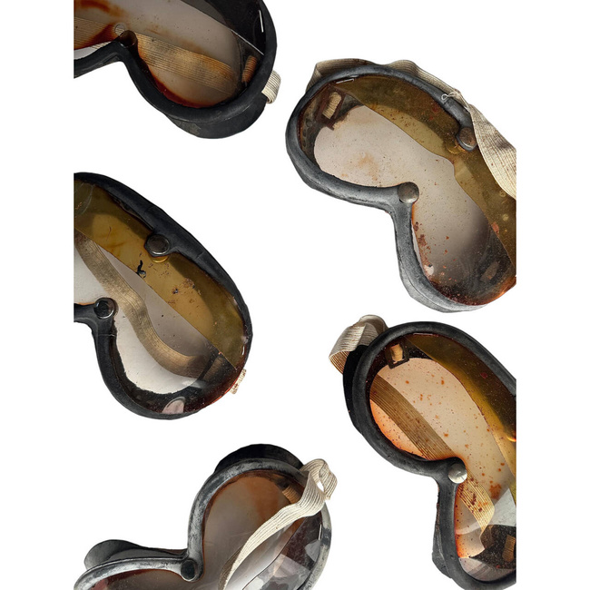 PROTECTIVE GOGGLES - ROMANIAN ARMY MILITARY SURPLUS - RANDOM COLORS - USED