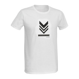 MILITARY RANK PRINTED COTTON T-SHIRT - SMCE - WHITE - DEFCON5