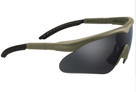 Swiss Eye Raptor goggles with 3 replacement lenses (tinted, clear and orange) - OD Green