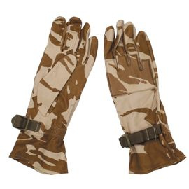 Brit. leather gloves,like new, "Warm Weather", camo desert