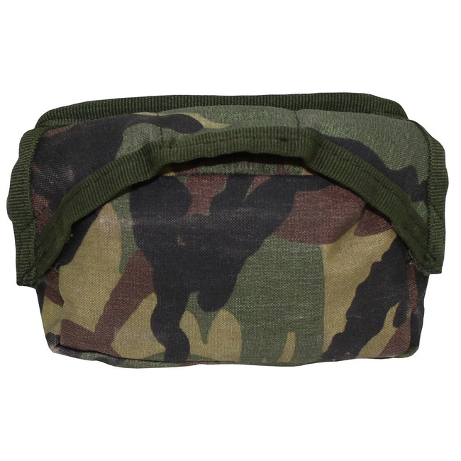 FIRST AID MOLLE POUCH - WOODLAND CAMO - MILITARY SURPLUS NETHERLANDS ARMY - USED