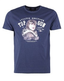 T-SHIRT - AVIATOR - Mil-Tec - DARK BLUE