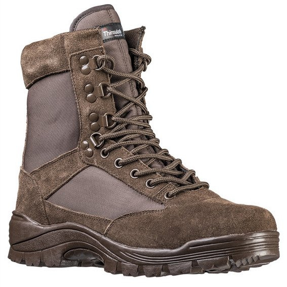 TACTICAL BOOTS - YKK ZIPPER - Mil-Tec - BROWN