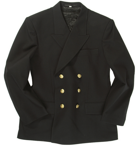 GERMAN JACKET - NAVY - BLUE - MILITARY SURPLUS - USED