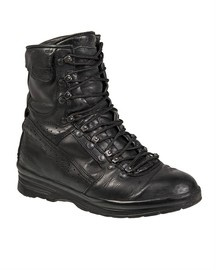 GERMAN ALL-WEATHER FLIGHT BOOTS - BLACK - MILITARY SURPLUS - USED