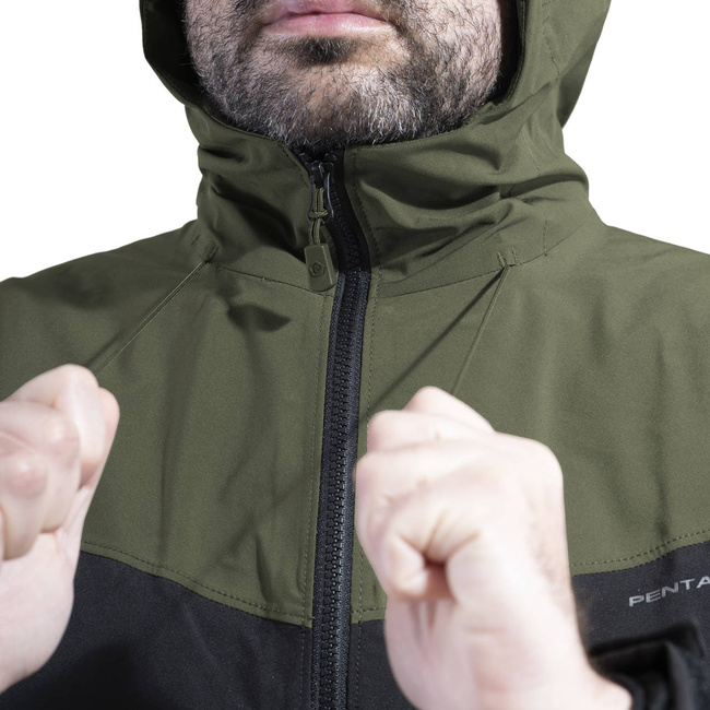 SHELL JACKET - WINDPROOF AND WATERPROOF - "MONLITE" - PENTAGON® - COYOTE/BLACK