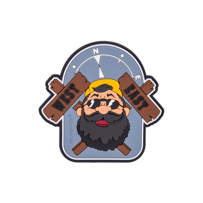 "BEARDMAN OUTBACK" PATCH - PVC - GREY