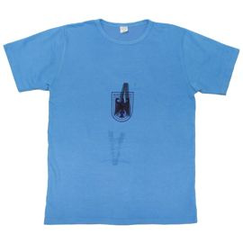 BW sports shirt, with eagle, blue, used