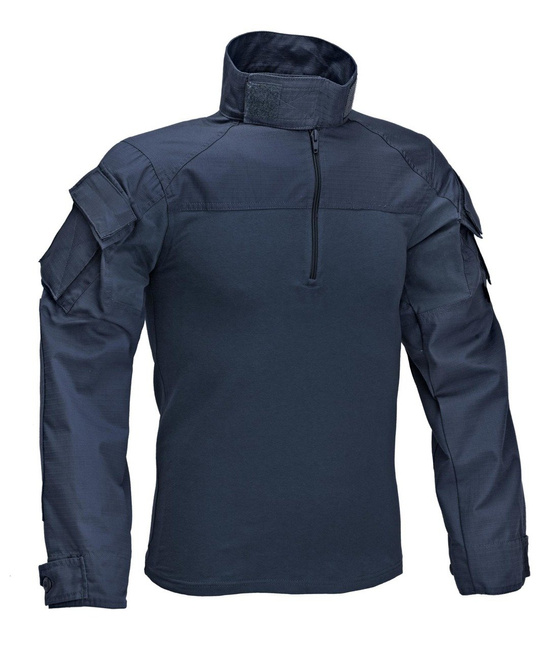 COTTON COMBAT SHIRT - NAVY BLUE