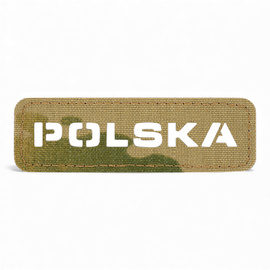PATCH POLSKA 25 x 80 MM LASER CUT - MULTICAM - M-TAC