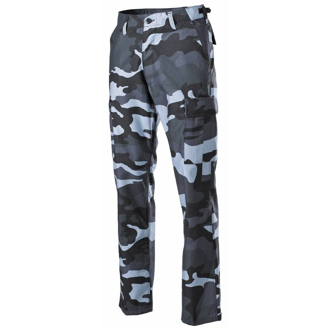 US COMBAT PANTS - BDU - MFH® - SKYBLUE CAMOUFLAGE