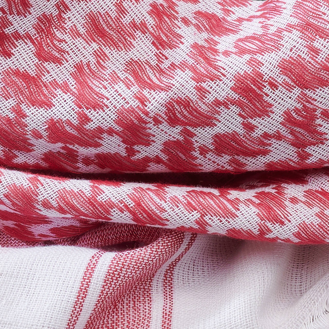 SHEMAG SCARF - RED/WHITE - BRANDIT