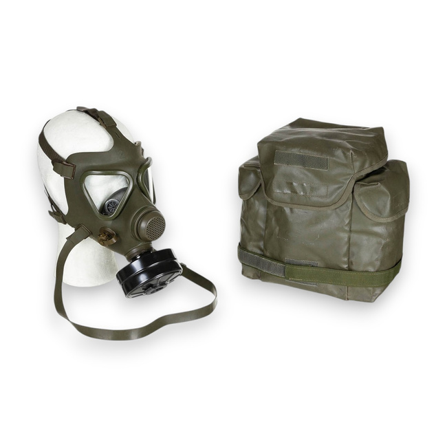 Gas Mask with Bag - Austrian Army Military Surplus AT - Olive Drab - Used (Expiration Restrictions)