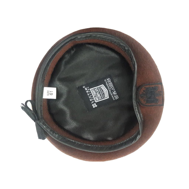 Brown Beret with velcro Insignia
