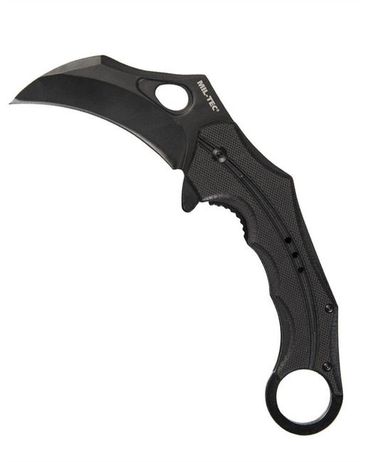ONE-HAND KNIFE - G10 -  "KARAMBIT" - Mil-Tec® - BLACK