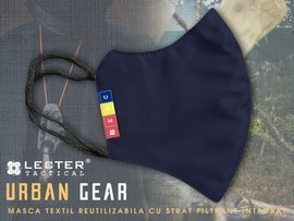 Urban Gear reusable EDC mask with integred filter - Lecter Tactical - Midnight Blue