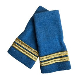 OFFICER RANKS, AIR FORCE - LIEUTENANT WITHOUT A MARK, BLUE CITY - MILITARY SURPLUS ROMANIAN ARMY - USED