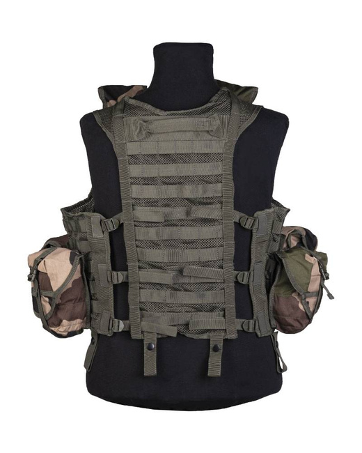 TACTICAL VEST WITH MODULAR SYSTEM AND 8 POCKETS - Mil-Tec® - CCE CAMO