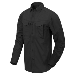 DEFENDER MK2 SHIRT LONG SLEEVE® - POLYCOTTON RIPSTOP - BLACK - HELIKON