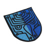 EMBLEMA BRODATA - COMANDAMENTUL APARARII CIBERNETICE – MODEL OFICIAL - MAPN - APLICARE VELCRO (CU SCAI)